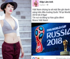 Diệp Lâm Anh chúc mừng chiến thắng của U19 Việt Nam nhưng lại... nhầm giải đấu