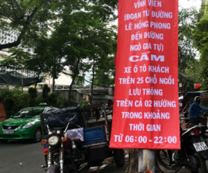 TP HCM cấm ôtô khách ở 3 đường trung tâm