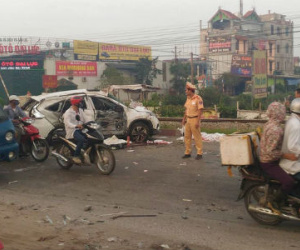 Vụ tàu hỏa đâm ôtô ở Thường Tín: Nạn nhân bị hất văng ra khỏi xe
