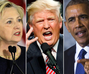 Ông Trump đề nghị điều tra Tổng thống Obama về vụ thư điện tử của bà Clinton