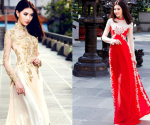 Tân Nữ hoàng Sắc đẹp duyên dáng với áo dài