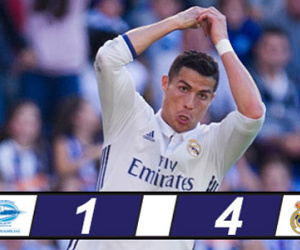 Ronaldo lập hat-trick, Real thắng may Alaves