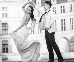 Ảnh cưới cổ tích ở Paris của "Cô gái thời tiết" Mai Ngọc