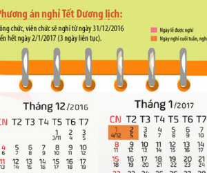 Bộ Nội vụ ủng hộ phương án nghỉ Tết Nguyên đán 7 ngày