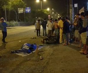Ngã xuống đường, nam thanh niên bị xe tải cán tử vong tại chỗ