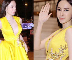 Hết hồn với mốt váy xẻ "quên nội y" gợi cảm của Angela Phương Trinh