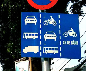 Biển phân làn gộp - Lỗi dễ bị phạt tài xế Việt cần nhớ