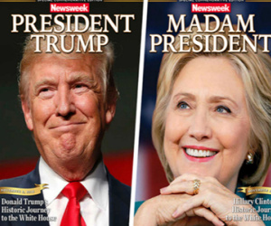 Báo Mỹ làm trước bìa Clinton chiến thắng gây "bão" mạng