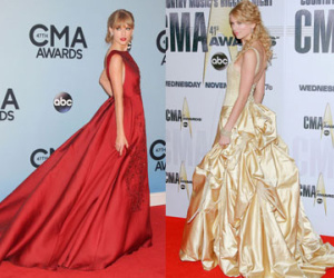 Những bộ váy sexy của Taylor Swift trên sân khấu nhận giải thưởng