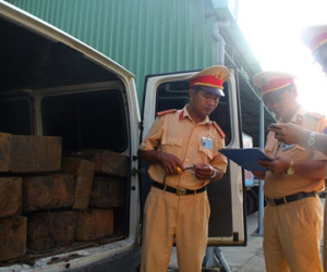Quảng Nam: Giả là xe tang để vận chuyển gỗ lậu