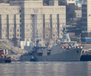 Hình ảnh chiến hạm Gepard Việt Nam thử nghiệm ở Novorossiysk
