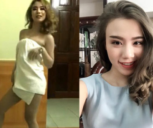 Linh Miu gây sốc khi quấn khăn tắm nhảy quay live stream