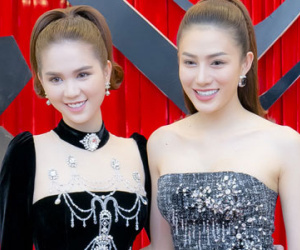Ngọc Trinh diện váy nhung cổ điển