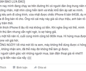 Xe ôm, bán vé số lừa bán iPhone nhặt được giá siêu rẻ