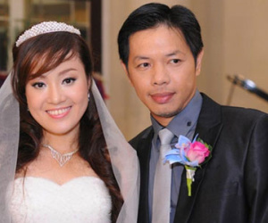 Chân dung vợ xinh đẹp kém 11 tuổi của diễn viên Thái Hòa