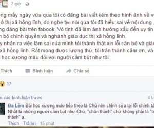 Đăng thông tin bịa đặt về giáo viên: Chủ tài khoản facebook đăng đàn xin lỗi