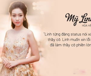 Hoa hậu Đỗ Mỹ Linh hối hận vì nói xấu thầy cô trên Facebook