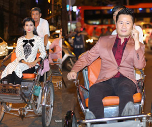 Kim Tuyến, Bằng Kiều ngồi xích lô đi sự kiện