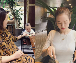 Ly "Kute" đưa Khoai Tây đi ăn với bà ngoại