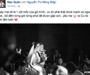 Mạc Hồng Quân xúc động đếm ngược từng giờ gặp con trai sắp chào đời