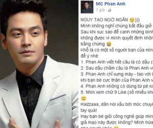 MC Phan Anh bức xúc khi có người ngụy tạo bằng chứng về số tiền từ thiện