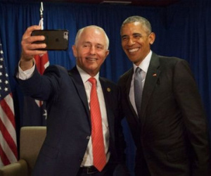 Thủ tướng Australia chụp ảnh "tự sướng" chia tay Tổng thống Obama