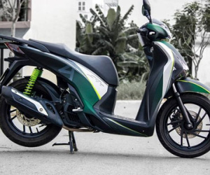 Honda SH phối màu độc cho dàn vỏ ở Sài Gòn