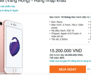 iPhone 7 giảm giá về mức kỷ lục ở Việt Nam