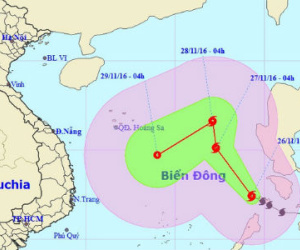 Bão Tokage vào Biển Đông, hướng đi dự báo gấp khúc phức tạp