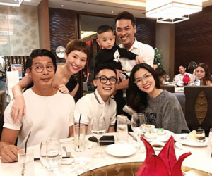 Hà Tăng dự tiệc sinh nhật con trai Trà My Idol