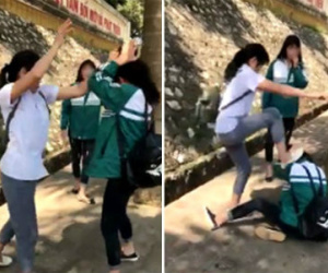 Nhắn tin với người yêu của đàn chị, nữ sinh bị túm tóc rồi bắt quỳ gối xin lỗi