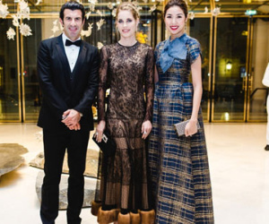 Thuý Vân gặp gỡ huyền thoại bóng đá Luis Figo trong dạ tiệc quý tộc nhất thế giới