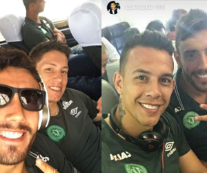 Hình ảnh các cầu thủ Brazil trước lúc máy bay cất cánh