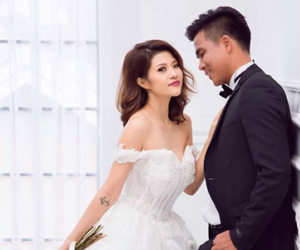 Nữ DJ bốc lửa khoe ảnh cưới lãng mạn với cựu tiền đạo Việt Thắng