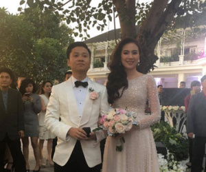 Những hình ảnh đầu tiên trong đám cưới hoành tráng của "cô gái thời tiết" Mai Ngọc