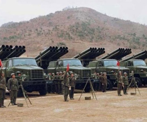Triều Tiên tập bắn đạn pháo để "hủy diệt" Hàn Quốc