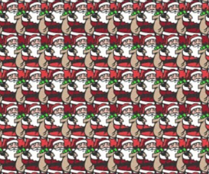 Dân mạng rối mắt khi tìm ông già Noel khác biệt trong tranh