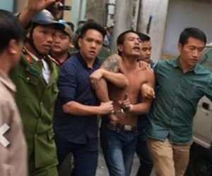 Hà Nội: Nam thanh niên nghi ngáo đá đập phá nghĩa trang, chém bị thương công an