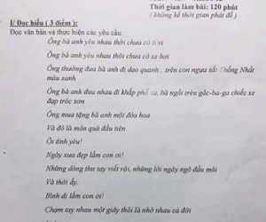 Bài hát "Ông bà anh" vào đề Văn lớp 12 ở TP HCM