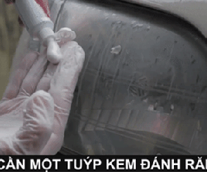 Mẹo đơn giản, rẻ tiền làm đèn pha ô tô sáng bóng như mới