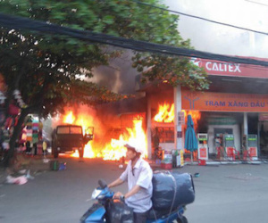 Hé lộ nguyên nhân vụ cháy cây xăng ở Sài Gòn