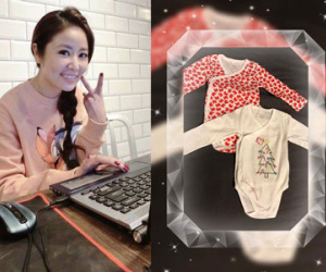 Lâm Tâm Như gây tò mò khi khoe áo em bé sắp chào đời