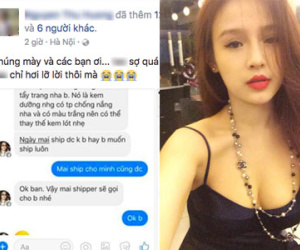 Lộ tin nhắn hot girl Huyền Baby chửi khách là "con ranh", "vô học"