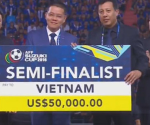 Tuyển Việt Nam được thưởng hơn 1 tỷ đồng sau AFF Cup
