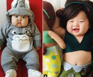 Những em bé má phúng phính như bánh bao khiến dân mạng "chao đảo"