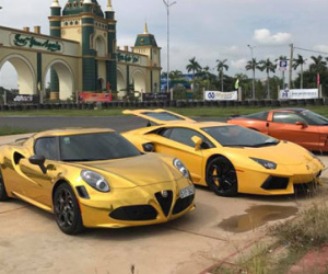 Dàn siêu xe Việt đua drag 400m tại trường đua Happy Land