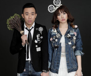 Hari Won - Trấn Thành tinh nghịch trong ảnh cưới