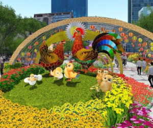 Clip: Những điểm độc đáo của đường hoa Nguyễn Huệ năm 2017