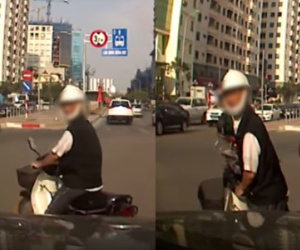 Clip: Rẽ trái sai quy định, ông lão còn xuống xe chửi mắng tài xế taxi