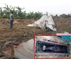 Rợn người phát hiện ngôi mộ cổ chứa thi thể nữ giới còn nguyên vẹn